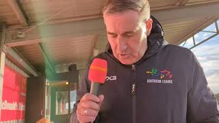 20241005 Evesham United 21 Westbury United Tim Allan after match interview with Mike Ford [upl. by Ducan]