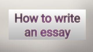 written expression L3  How to write an essay✍✏ englishstudents [upl. by Eiliab]