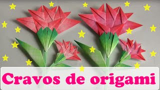 COMO FAZER CRAVOS EM ORIGAMI BIDIMENSIONAL [upl. by Coe418]