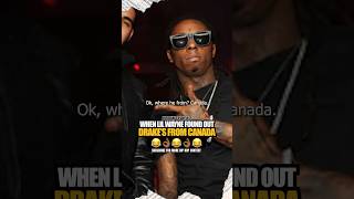 Lil Wayne finds out Drake is from Canada 😂😂😂 lilwayne drake hiphop rap nickiminaj [upl. by Leslie]