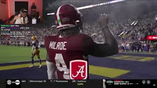 JuJuReacts To 11 Alabama vs 15 LSU  2024 Full Game Highlights [upl. by Ynetruoc]