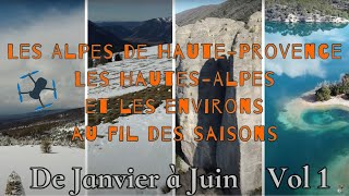 Longue vidéo de paysages des Alpes de HauteProvence et des HautesAlpes partie 1 [upl. by Vachill216]