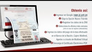 CÓMO OBTENER TUS ANTECEDES PENALES POR INTERNET [upl. by Lynnett]