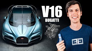 Bugattis Giant V16 Engine Is Insane  All The Tourbillon Details [upl. by Betta589]