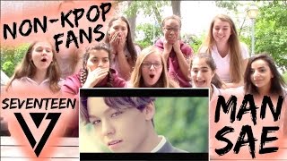 NonKpop Fans SEVENTEEN  MANSAE 만세 Reaction  BONUS Classmates Edition [upl. by Idieh]