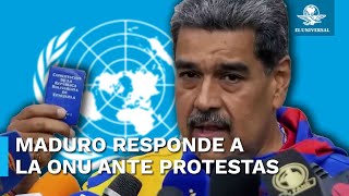 “Golpe de estado” la violencia en protestas contra resultado electoral Maduro a la ONU [upl. by Alexander298]