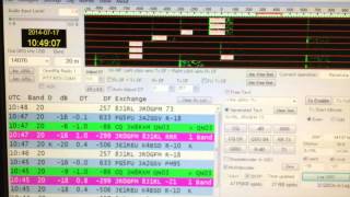 QSO with 8J1RL at JT65 on 20m by 500mW QRPp [upl. by Neenaej]