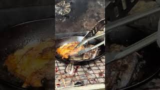 CAST IRON Cooking Revolutionizes Charcoal Frying workperfectly shorts [upl. by Frankie]