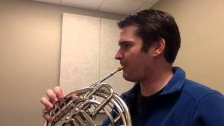 G Natural Minor Scale French Horn Circle of 4ths [upl. by Alyaj255]