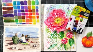 Intense They Aint Kidding QoR Intense Watercolor Mini Set Review [upl. by Gnos650]