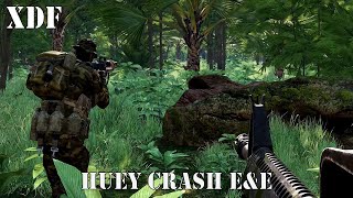 Huey Crash Landing EampE  XDF  SOG Prairie Fire  Arma 3 [upl. by Avictor534]