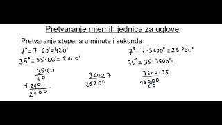 Pretvaranje mjernih jedinica za uglove [upl. by Mcafee446]