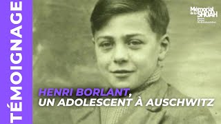 Témoignage  Henri Borlant un adolescent à Auschwitz [upl. by Ydna]