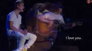 Justin Bieber  Be alright Live Performance With Lyrics HD [upl. by Willdon]