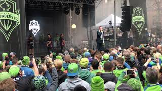 Macklemore live at 2019 MLS Cup  Seattle Sounders [upl. by Anelat]