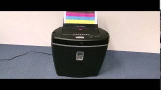 Peach PS500 50 Cross Cut Shredder with Sheet Feeder [upl. by Ecurb446]