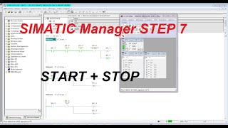 SIMATIC Manager STEP 7  START  STOP [upl. by Abott629]