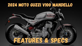 2024 Moto Guzzi V100 Mandello Features amp Specs  Everything to Know [upl. by Na]