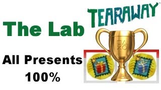 Tearaway PS VITA  1080P  The Lab  ALL Red And Blue PRESENT Locations [upl. by Aivatnohs]