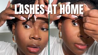 How to apply False Lashes UNDER your lashes  FALSE LASH HACK Minksbyv [upl. by Oinotnaesoj]