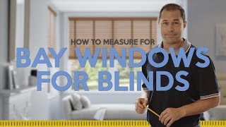 How To Measure A Bay Window For New Blinds Tutorial [upl. by Flor]