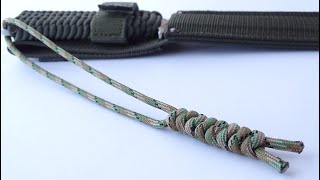 DIY quotRambo 5  Last Bloodquot Paracord Knife Lanyard  Heartstopper Lanyard  CBYS Paracord Tutorial [upl. by Idok]