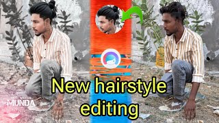 Hair Editing In Picsart  Picsart New Hair Style Editing  Picsart White Face Editing [upl. by Liesa]