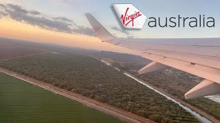 Stunning Kununurra East Kimberley Regional Airport Sunset Takeoff  Virgin Australia Boeing 737700 [upl. by Lilian]