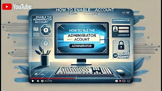 How to ENABLE the administrator account in windows 1011 [upl. by Rehpotsirahc]