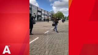 Examenstunt scholieren Buitenveldert loopt uit de hand [upl. by Saul109]