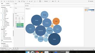 Tableau Tutorial  Packed Bubbles [upl. by Alrahs]