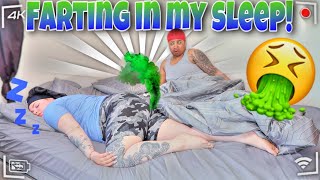 FARTING IN MY SLEEP PRANK ON GIRLFRIEND [upl. by Aileahcim993]