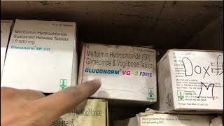 Gluconorm VG 2 Forte Tablet uses  price  composition  dose  side effects  review  in hindi [upl. by Rentschler]