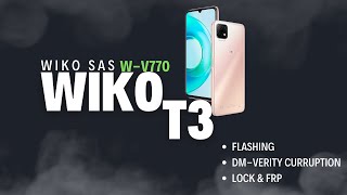 Wiko T3 FLASHING  FRP  DmVerity Curruption  Wiko WV770 202309 Latest security [upl. by Betthezul67]