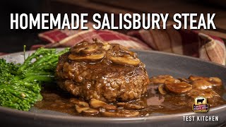 Salisbury Steak Recipe  Easy One Pan Meal [upl. by Tannie584]