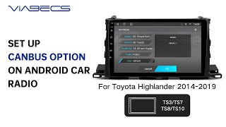 How to Set Up Canbus on TS10 Android Car Radio [upl. by Atterbury]