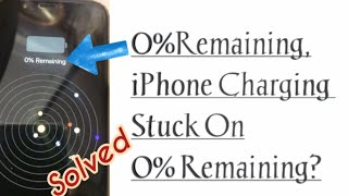 0RemainingHow to fix iphone stuck on 0 remainingiphone x [upl. by Lala]