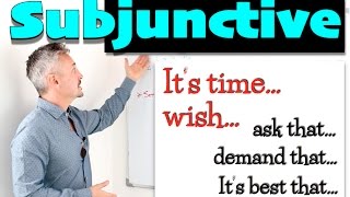 Lesson on the SUBJUNCTIVE Its time I wish [upl. by Simmonds]