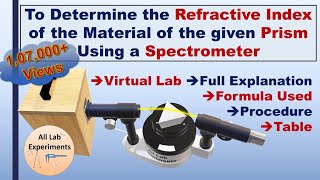 Refractive Index of Prism  Full Experiment amp Practical File [upl. by Suertemed580]