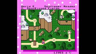 Super Mario World Eastern Kingdom  Complete Overworld Map [upl. by Charteris]