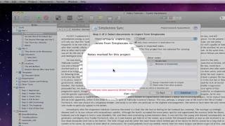 Scrivener 2 Basics  Simplenote Sync Mac Only [upl. by Latvina906]