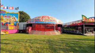 Winterton Show 2023 Dowses fun fair walkthrough day before opening [upl. by Nade]