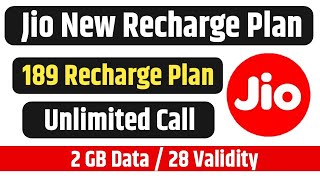 Jio 189 Plan Details  189 Jio Recharge Plan 2024  Jio Unlimited data plan [upl. by Kcirdde973]