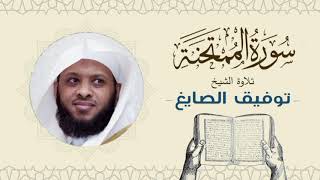 الشيخ توفيق الصايغ سورة الممتحنة Quran  Sheikh Tawfiq AlSayegh [upl. by Esele566]