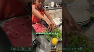 Thinly sliced beef with the ultimate green onion mixture A MUSTTRY beef easyrecipes [upl. by Whitehurst]