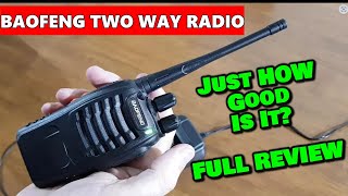 Baofeng BF 888s Two Way Radio Review [upl. by Eenaj]