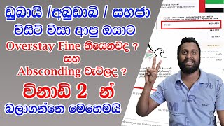 How to Check UAE Dubai Visa Fines and Absconding In Sinhala I 2024 I විනාඩි 2 න් බලාගන්න dubaivisa [upl. by Lahsiv115]