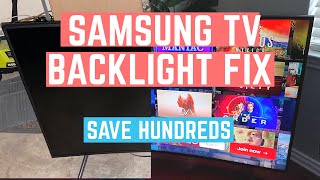 Replace Backlight LEDs on Samsung Curved 55” for 30 UN55NU7300  UN55NU7100 dim screen [upl. by Wadell995]