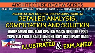 Architecture Review  PROBLEM 01  Natl Building Code of the Philippines PD 1096 amp 2004 IRR [upl. by Eltsyrk530]