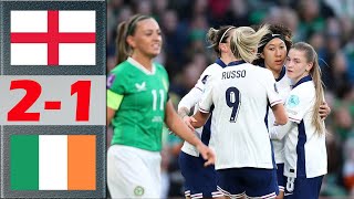 England vs Ireland Highlights  Womens Euro Qualifiers  7122024 [upl. by Milly573]